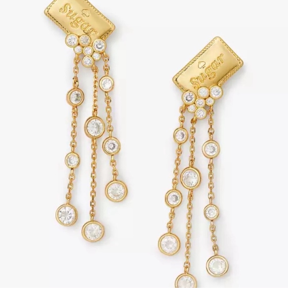 $129 Kate Spade Coffee Break Sugar Statement Earrings - Picture 6 of 6